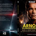 ARNOLD SCHWARZENEGGER. BAND 2: SEINE FILME 1988-1996. Illustration mit düsterem Hintergrund.