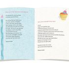 Zwei Gedichte von Thomas Knedel: "Vier Blätter an dem Wiesenklee" und "Weil du Geburtstag hast". Illustration eines Muffins.
