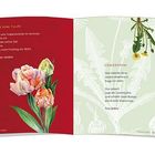 Links: "WIE EINE TULPE" mit Gedicht von Carola Vahldiek, Bild von Tulpen. Rechts: "LÖWENZAHN" mit Gedicht von Tina Wilhelm, Bild von Löwenzahn.