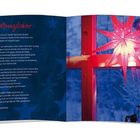 Text: "Hoffnungslichter" und ein Gedicht von Bernhard Kraus. Rechts ein Foto eines roten Weihnachtssterns am Fenster.