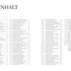 Inhaltseite mit Kapiteln wie "LEERE DES KOSMOS", "DER DRITTE STERN", "VOR DEM ANFANG" und Nummerierungen bis 378.