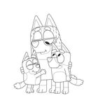 „Zeichne mit der Schablone viele Sterne in den Himmel.“ Drei cartoonartige Hunde stehen zusammen und umarmen sich.