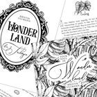 Texte: "Kristin Ullmann", "Wonderland die Trilogie", "Prolog", "Your soul in Wonderland". Illustrierte Blätter und Ornament.