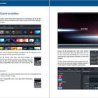 "13. Intro/Outro erstellen" und "13.1 Intro zuweisen". Software-Screenshots zeigen Bearbeitungsoberfläche und Vorschaubilder.