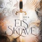 "Der Eissklave" in eleganter Schrift, ein Dolch mit kunstvollem Griff zentral, umgeben von frostigen Mustern und Rauch.