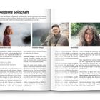 "Moderne Seilschaft" gefolgt von Fotos und Texten zu drei Fotografen: Makelia Rose Lundy, Sebastian Weingart, Maria Strobl.