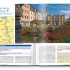 „Oder-Neiße-Radweg“, „Von Zittau nach Ueckermünde“, „Blumenpracht in Zittau“. Karte und Texte mit Radweginfos. 