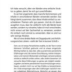 Ein kleiner Navigationshilfe. Text erläutert die Struktur und persönlichen Einschätzungen in vier Bänden. Seite 19.