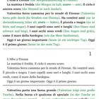 Capitolo 1: L'Alba a Firenze. La mattina è fredda. Oggi è il primo giorno. Valentina porta una borsa grande.