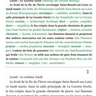 Text: "Lundi : Le sixième lundi" und seine Übersetzung "Montag: der sechste Montag." Darunter ist ein literarischer Text.