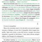 Titel: "Il nuovo coinquilino". Text erzählt von Marco, der alleine in Bologna wohnt, und seinen Freunden, die ihn ermuntern, Gesellschaft zu suchen.