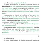 Historia 1. La toalla perfecta (das perfekte Handtuch). Dialog in Spanisch mit deutscher Übersetzung.