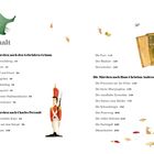 Inhalt: Märchen von Grimm, Perrault, Andersen. Bild: Kind auf Leiter, Soldat, Tierfiguren, Vogelfeder in Blättern.