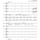 Partitur mit Titel "Glitt'ring Stars in All Their Wonder". Adagio, für Flöten, Oboen, Streicher und Stimmen.