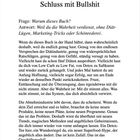 Kapitel 1: Schluss mit Bullshit. Frage: Warum dieses Buch? Antwort: Weil du die Wahrheit verdienst, ohne Diät-Lügen.