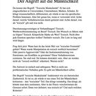 Text über "toxische Männlichkeit". Diskutiert, was als "toxisch" gilt und warum "toxische Weiblichkeit" selten erwähnt wird.