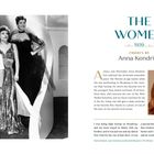 Der Text beschreibt Anna Kendricks Wahl des Films "The Women" von 1939. Links sind drei elegant gekleidete Frauen.