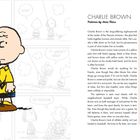 CHARLIE BROWN  
Patterns by Anna Fleiss

Charlie Brown wird beschrieben. Er trägt ein gelbes Polo mit schwarzem Zickzack, schwarze Shorts und braune Schuhe.