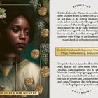 "Die Sieben der Münzen. Geduld, Ausdauer, Reifeprozess, Wachstum, Pflege, Neubewertung, Bilanz ziehen." Links ein Porträt.
