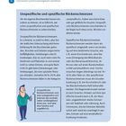 Seite 16, Titel: "Unspezifische und spezifische Rückenschmerzen". Text erläutert die Unterschiede und Ursachen.