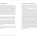 Text: "Was mein Kind hat den ganzen Tag nur mit Matsch gespielt?" Links Text über Ordnung und Kinder, Illustration einer Hand.