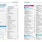 Inhaltsverzeichnis mit Themen wie "Praktisches Reise-ABC", "5 Tage Oberbayern" und "Blaues Land, Isarwinkel".