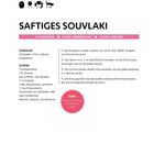 "Saftiges Souvlaki" Rezept mit Zutatenliste und Anleitung. 3-4 Portionen, 10 Min. Vorbereitung, 6-8 Min. Grillzeit. Tipp: Tsatsiki.