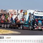 Text: "Oktober 2027". Ein Lastwagen mit Piratenmotiven.