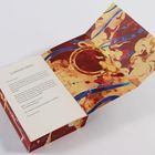 "CONTENT NOTE: Liebe Leser*innen, in Feuer und Stahl..." Neben einem Text befindet sich eine kunstvolle Illustration in Rot- und Gelbtönen.