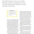 **Stromspeicher auf vier Rädern**  
Das Elektroauto ist auch eine Powerbank.  

**Was erfahre ich?**  
- Schukosteckdose im Fahrzeug  
- Schukosteckdose am Fahrzeug  
- Adapter für den Ladeanschluss  
- Alternativen  

Text erläutert die vielseitige Nutzung eines Elektroautos als mobile XXL-Powerbank.