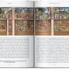 Text oben: "RAPHAEL" und "IV. THE GRAND STYLE". 
Unten: "Reconstructed original sequence of the Pauline tapestries on the left-hand chapel wall". 
Seiten: 220, 221. 
Zeichnungen: Verschiedene historische Szenen.