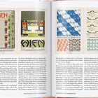 DIE PLANCHE I, WIEN, Flächenmuster, Entwürfe, Plakat- und Geschäftskarten, von verschiedenen Künstlern.  
Seiten 346 und 347.