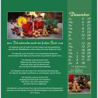 "Ich wünsche euch ein frohes Fest." Dezember-Kalender. Foto: Zwei Gläser Punsch, Gewürze, Kekse und Tannenzweige.