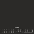 Kalenderseite für Oktober mit hervorgehobenen Sonntagen. Feiertage: 3.10. Tag der Deutschen Einheit, 31.10. Reformationstag.