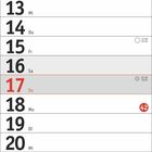 Kalender für Oktober 2021. Markiert: 3. Oktober Tag der Deutschen Einheit; 31. Oktober Halloween. Wochenzahl und Mondphasen angezeigt.
