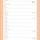 Oben: "Man sät Kürbisse..." Unten: "Harte Kapuzinerkresse..." Illustration mit Kürbissen und Blumen. Kalender für Oktober.