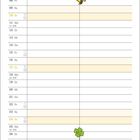 "Oktober" ist oben rechts. Kalendertabelle mit Figuren und Comic unten mit Snoopy und Woodstock.