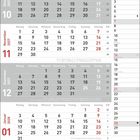 Kalender für Oktober, November, Dezember 2027 und Januar 2028. Feiertage: Tag der Deutschen Einheit, Allerheiligen, Neujahr.
