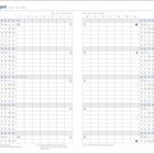 Kalender für den Monat August mit Wochentagen Mo-So in verschiedenen Sprachen und Wochenzahlen. Feiertage markiert.