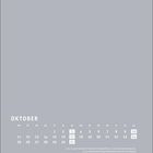 Oktoberkalender mit hervorgehobenen Daten: 3, 10, 17, 31. Unten Feiertage: 3.10. Tag der Deutschen Einheit, 31.10. Reformationstag.