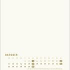 Kalender für Oktober. Feiertage: 3., 17., 31. Oktober. 3. Tag der Deutschen Einheit, 31. Reformationstag/Halloween.