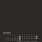 Kalender: Oktober. Feiertage: 3. Tag der Deutschen Einheit, 31. Reformationstag/Halloween. Tage markiert: 3, 17, 31.