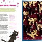 3 x SCHWARZER-KATER-PLÄTZCHEN. Rezept mit Zutaten und Anleitung. Keks-Katzen; einige teils in Schokolade getaucht.