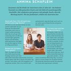 Lena Merz und Annina Schäflein. Texte über Snacks für Kinder und Familientipps. Bild von zwei Frauen an einem Tisch.