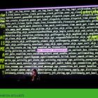 Großer Text links: "WHAT IS TIME TO A COMPUTER?" Im Hintergrund Programmcode. Unten Rechts: "FINAL EXHIBITION: BITS & BOTS".