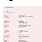 Text oben: "Glossaire". Liste französischer Wörter mit deutscher Übersetzung und grammatikalischen Hinweisen. Unten Seite "351". Handabdruck neben "Glossaire".