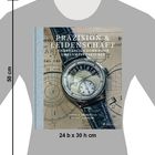 "Präzision & Leidenschaft: Unabhängige Schweizer Uhrenmanufakturen." Eine Abbildung einer Uhr auf technischem Hintergrund.
