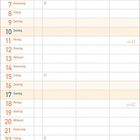 Kalenderblatt für Oktober 2027. Oben Illustrationen von Hühnern, unten Notiz zu Feiertagen und Zeitumstellung.