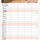 Mama! Mama! Wir waren mit Papa in der totalen Wildnis! Nur ein Balken am Handy! Kalender für Oktober 2027 mit Comic.