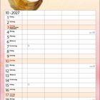 Text: "Sie bringen Schwung in deinen Alltag." Zwei Engel schwingen auf einem Besen. Kalender für Oktober 2027 unten.